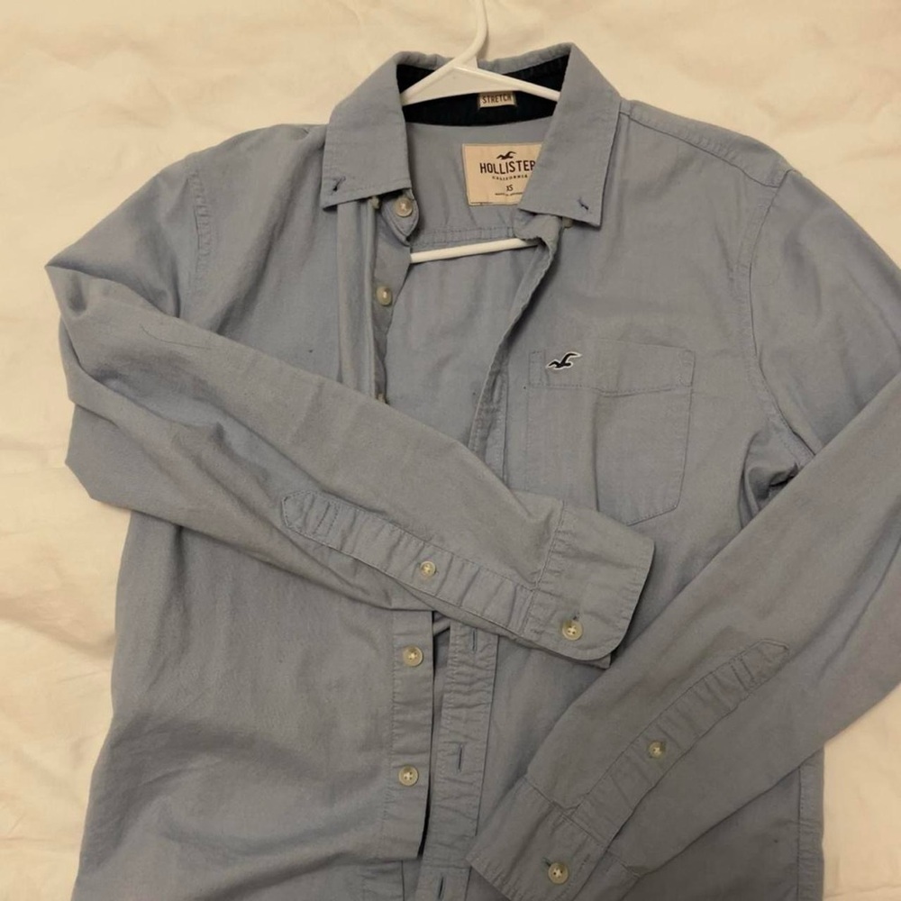 Hollister Blue button down shirt